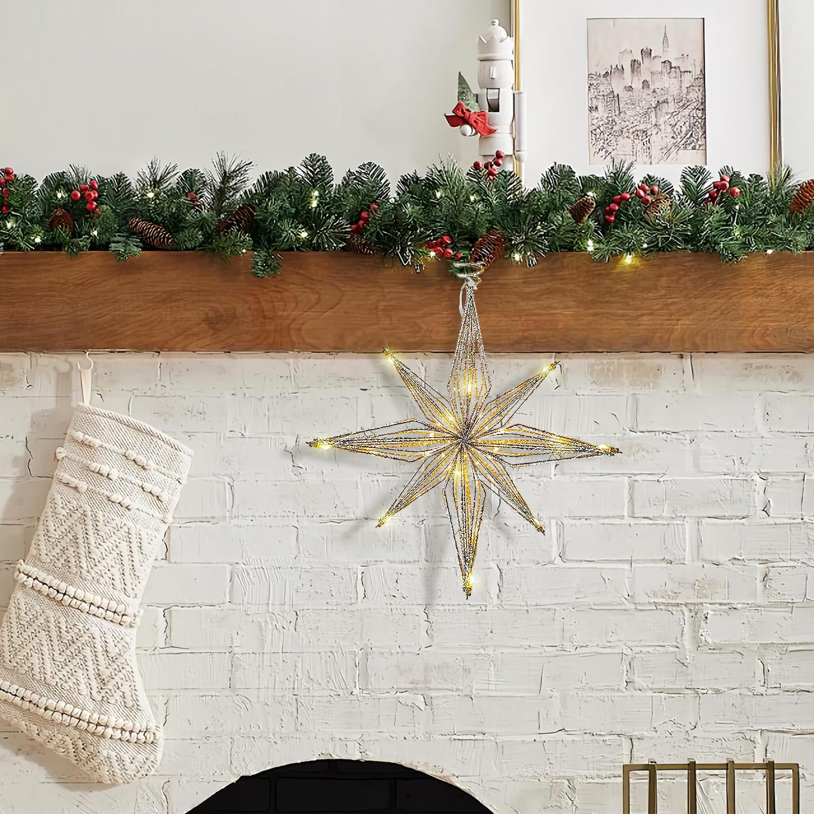 Star Tree Topper - 3D LED Light Up Christmas Tree