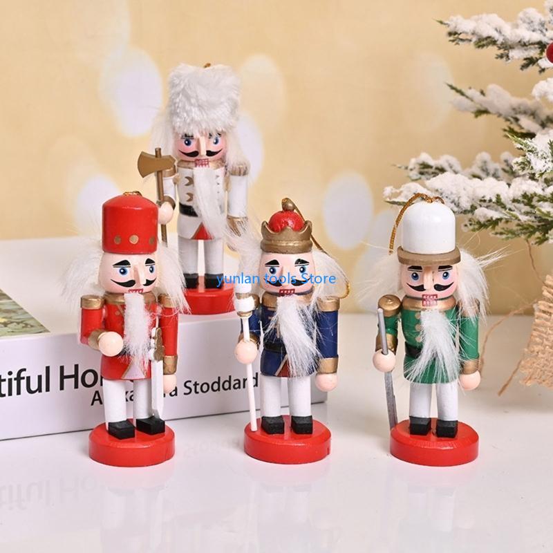 Nutcracker Figurine - 50lb 4pcs Nutcracker King Figurine 3.9
