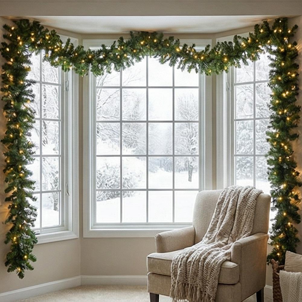 2.7M Artificial Green Christma - đánh giá và giá Christmas Wreath Fake