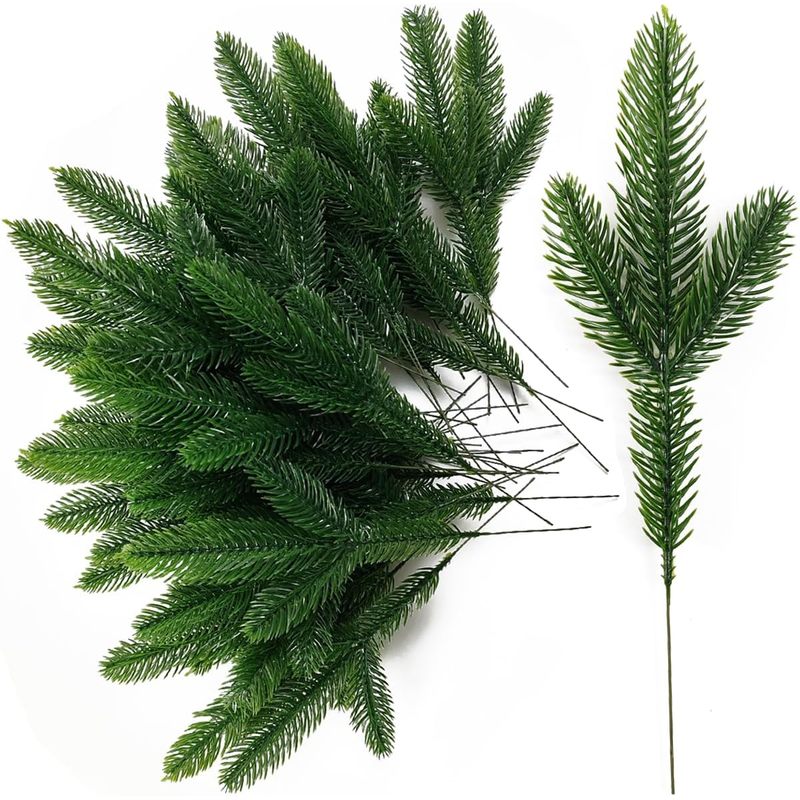 Artificial Pine Branches, Fake - đánh giá và giá Christmas Wreath Fake