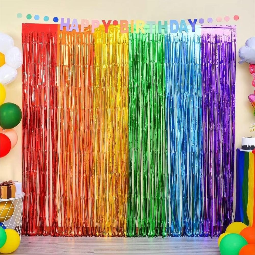 Party Backdrop Fringe Tinsel C - đánh giá và giá Tinsel Garland Decoration