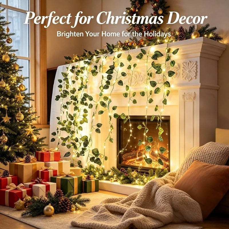 2M Artificial Leaf LED String  - đánh giá và giá Led Fairy String Lights