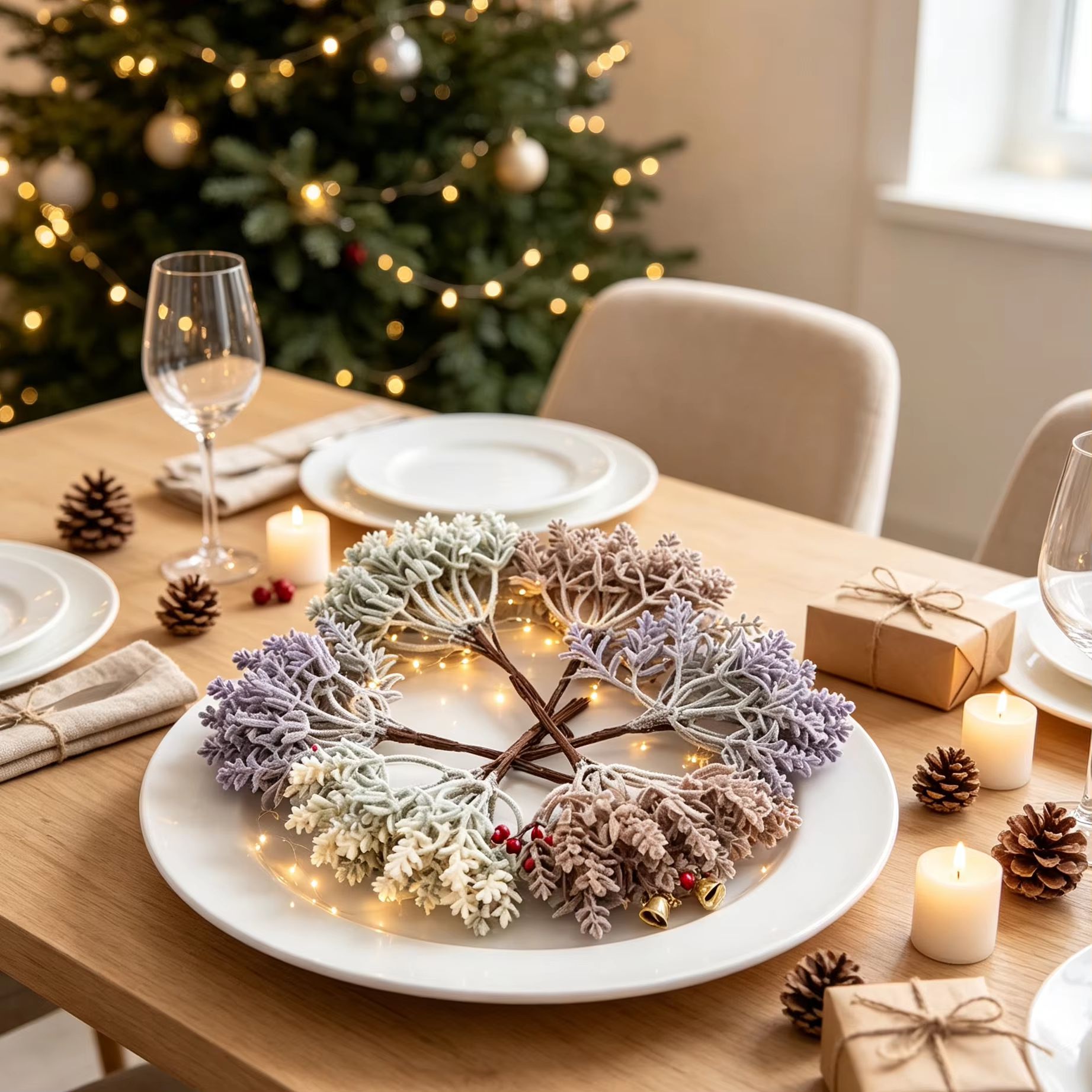 1/5PCS Artificial Plastic Flow - đánh giá và giá Christmas Wreath Fake