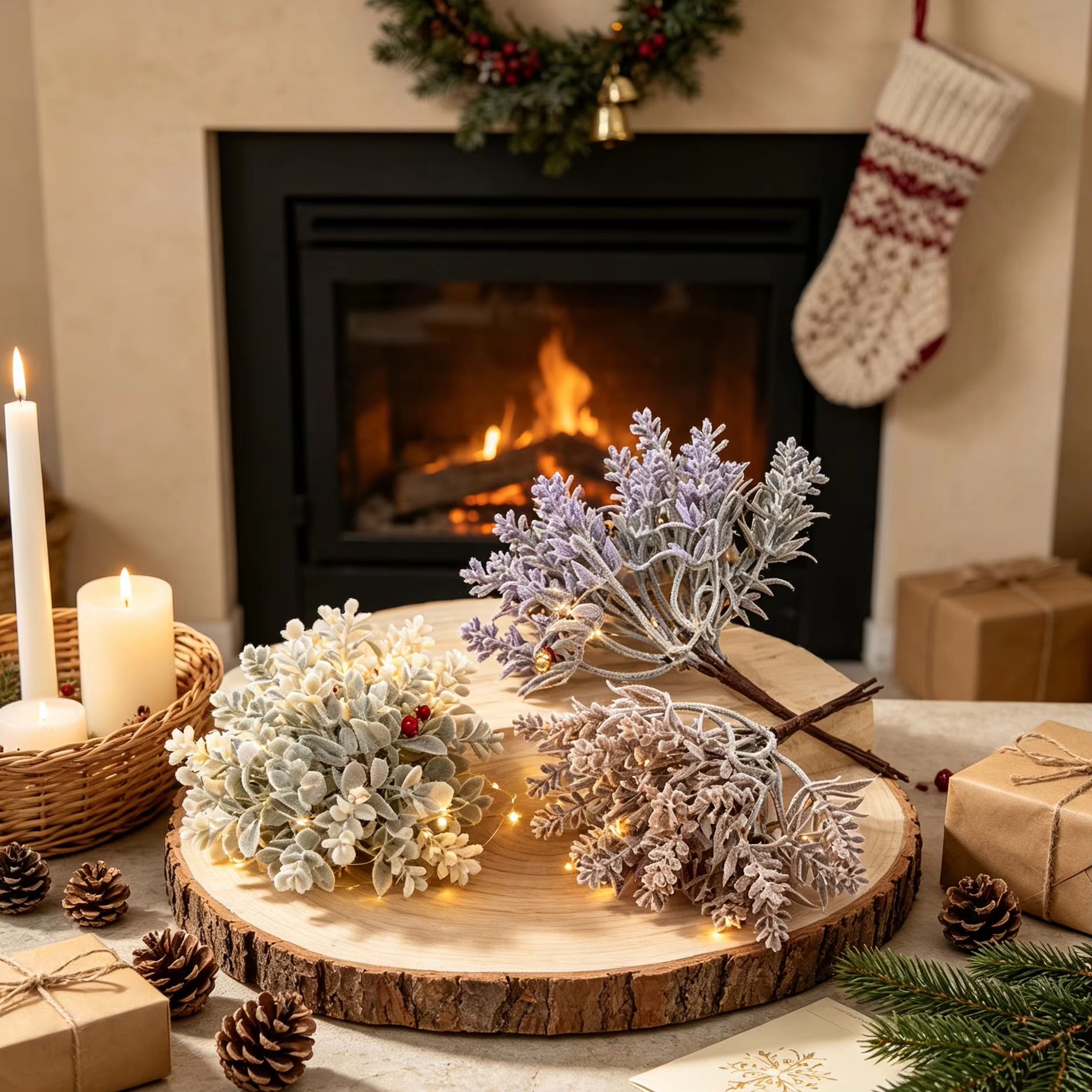 1/5PCS Artificial Plastic Flow - đánh giá và giá Christmas Wreath Fake