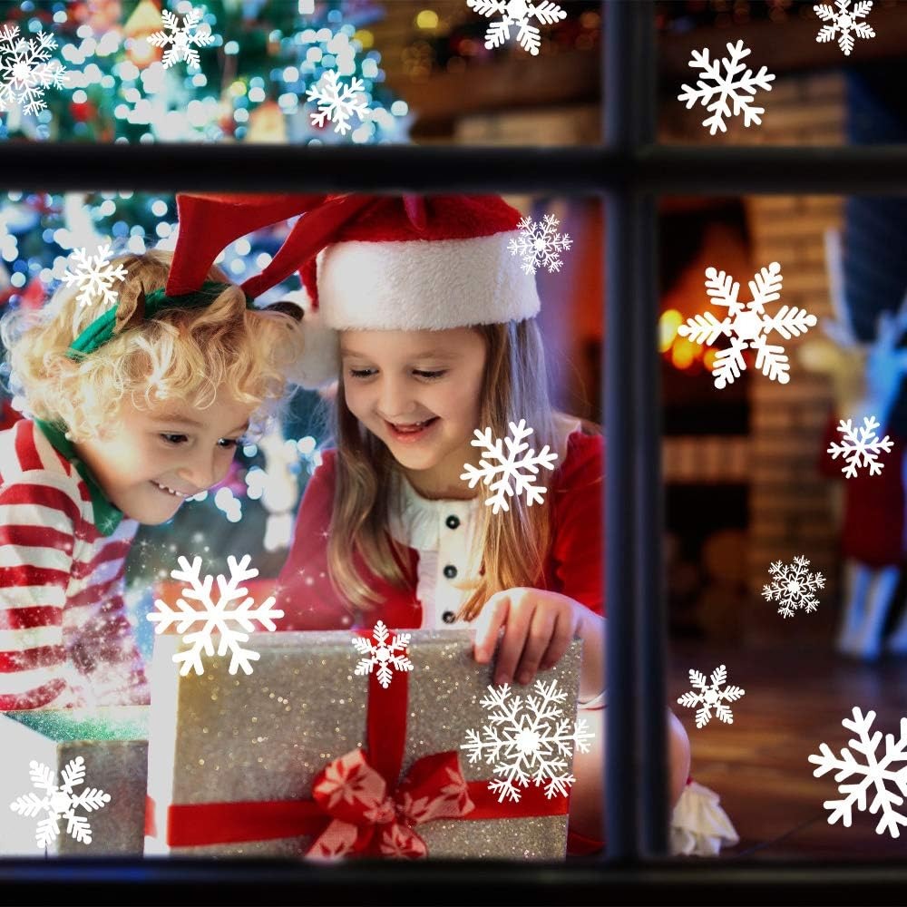 Christmas Window Clings Static - đánh giá và giá Snowflake Window Decal