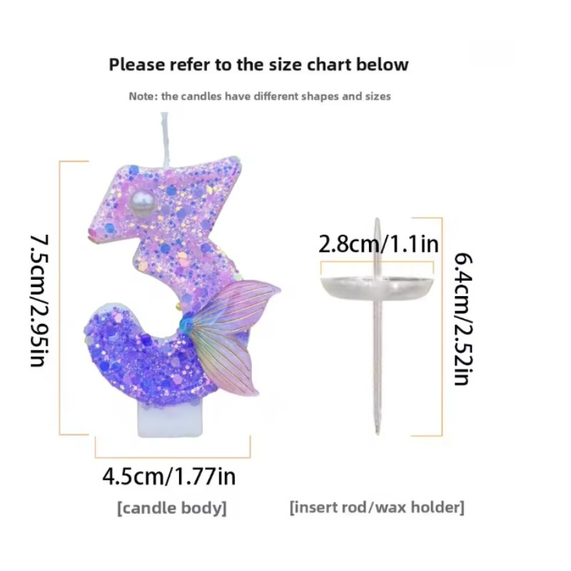 Glitter Purple Gradient Mermai - đánh giá và giá Holiday Candle Set