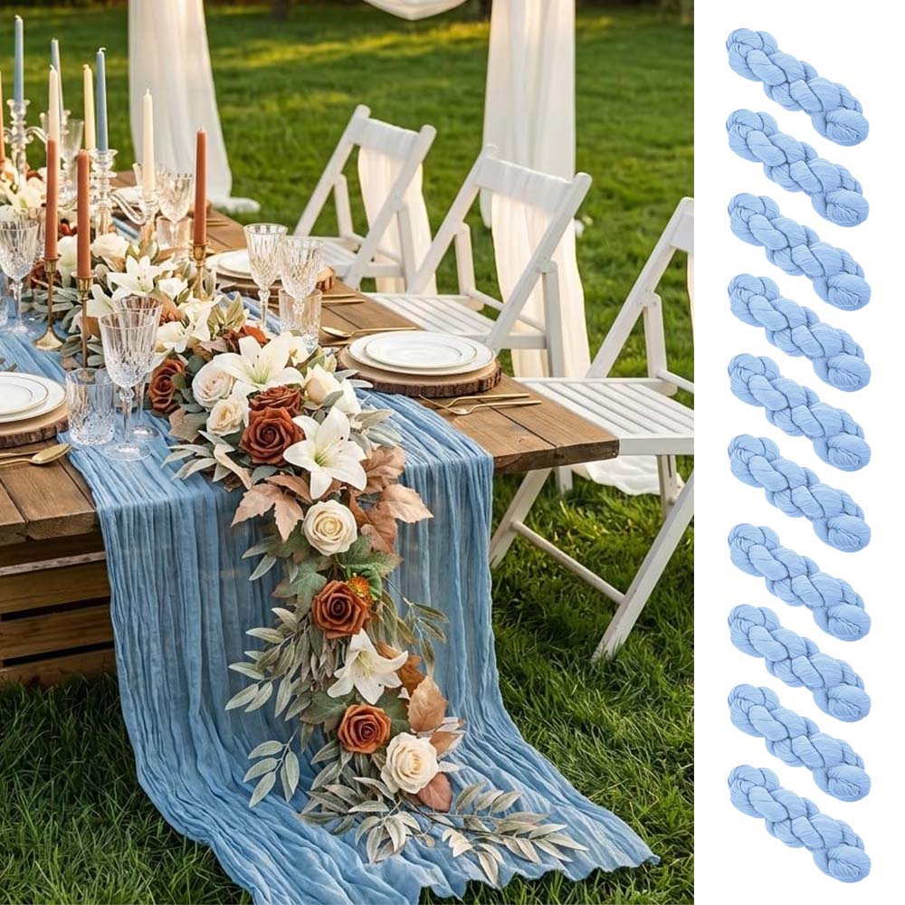 Set of 10 Table Runner Gauze C - đánh giá và giá Christmas Table Runner