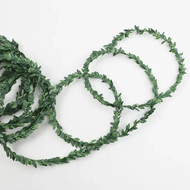 7 Meters Iron Wire Green Leaf  - đánh giá và giá Christmas Wreath Fake