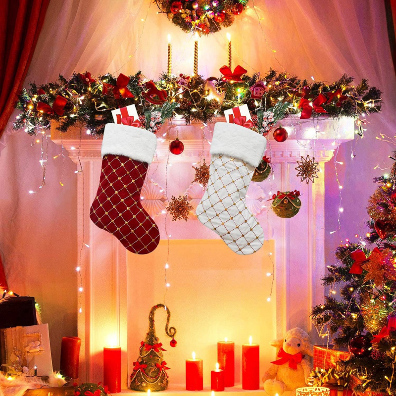 Christmas Stocking Soft Faux F - đánh giá và giá Christmas Stocking Hanging