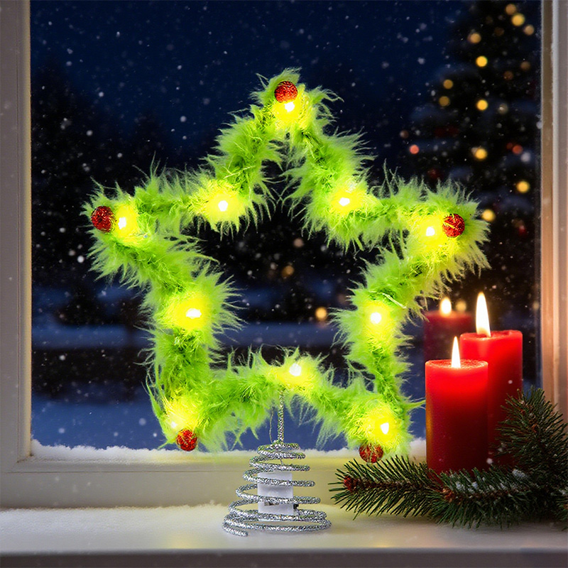Plush Five-pointed Star Twisty - đánh giá và giá Star Tree Topper