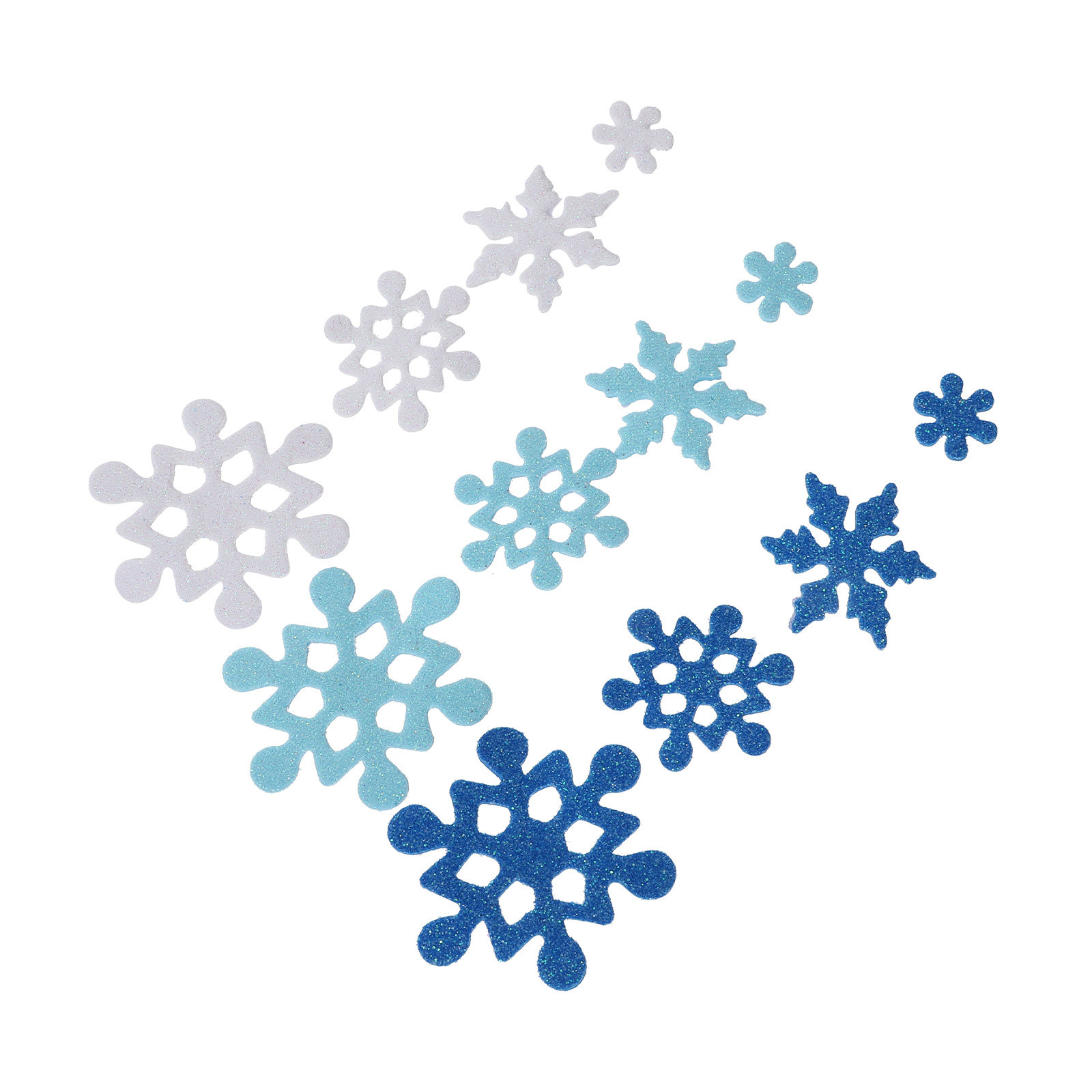 Snowflake Foam Stickers Glitte - đánh giá và giá Snowflake Window Decal