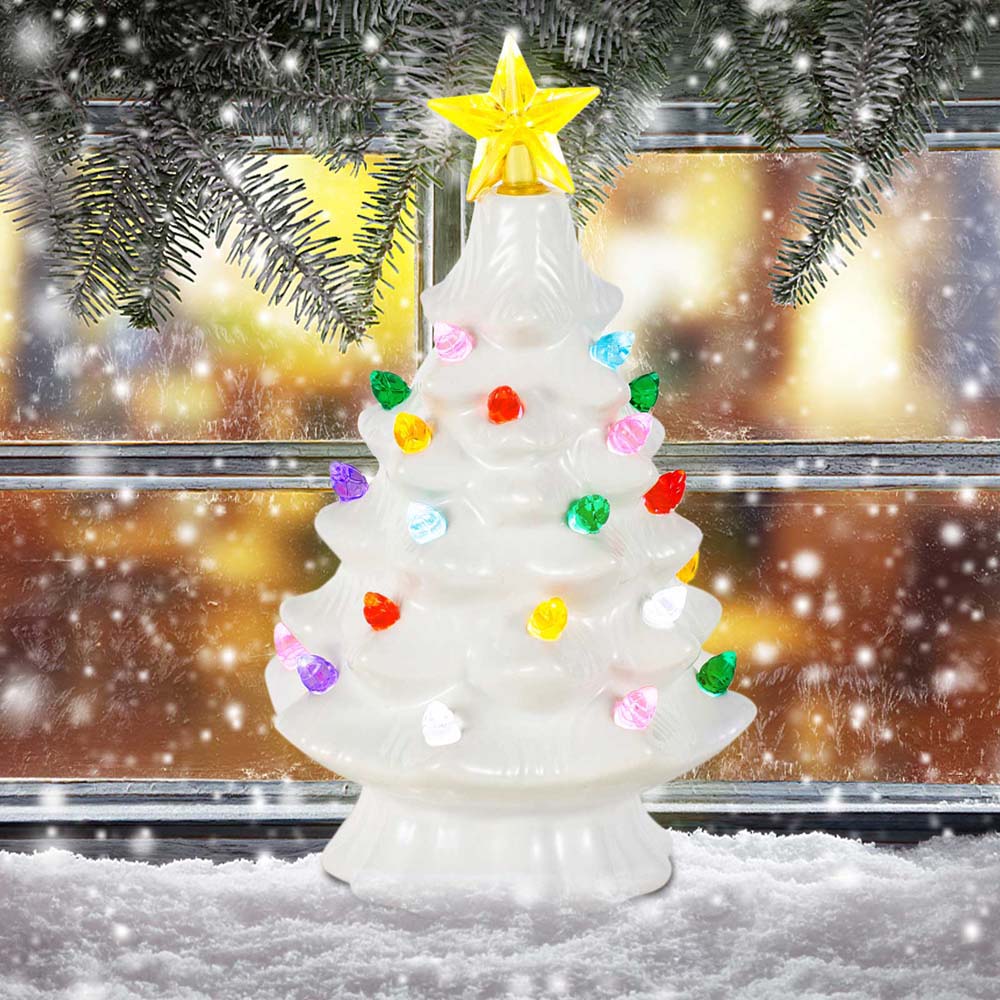 7 Inch Ceramic Christmas Villa - đánh giá và giá Star Tree Topper