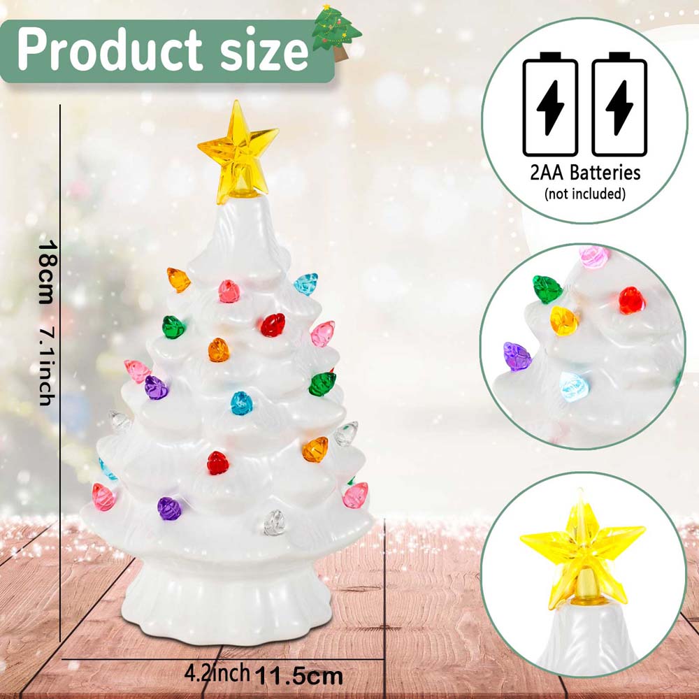7 Inch Ceramic Christmas Villa - đánh giá và giá Star Tree Topper