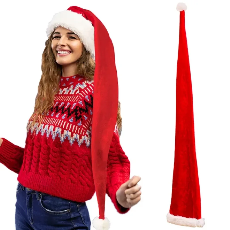 Soft Plush Extra Long Adult Sa - đánh giá và giá Santa Hat Plush