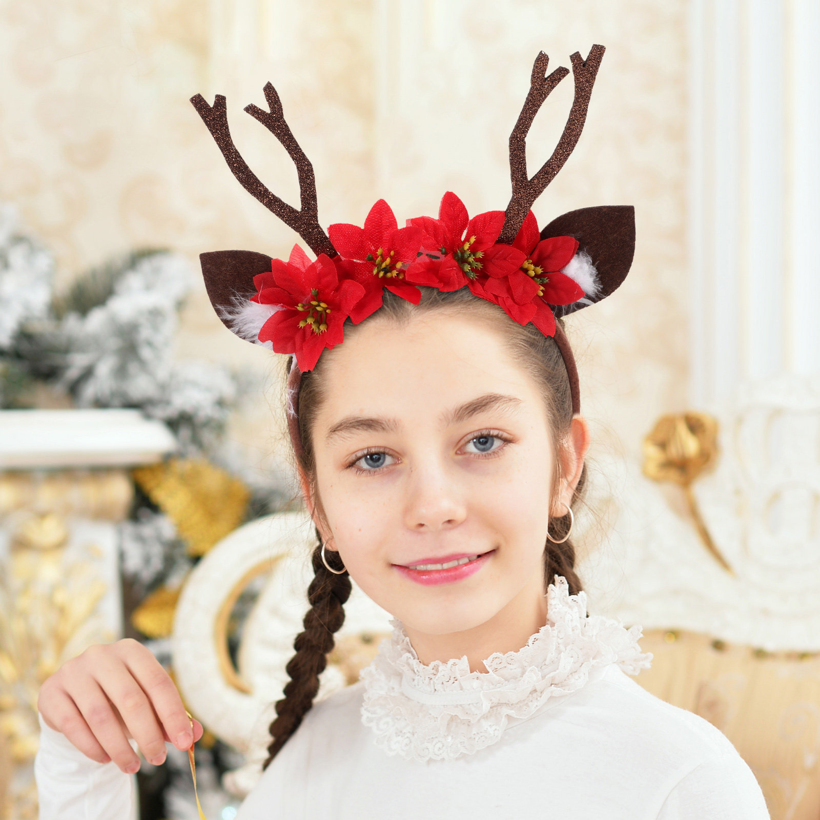 Reindeer Antler Christmas Head - đánh giá và giá Reindeer Antlers Headband