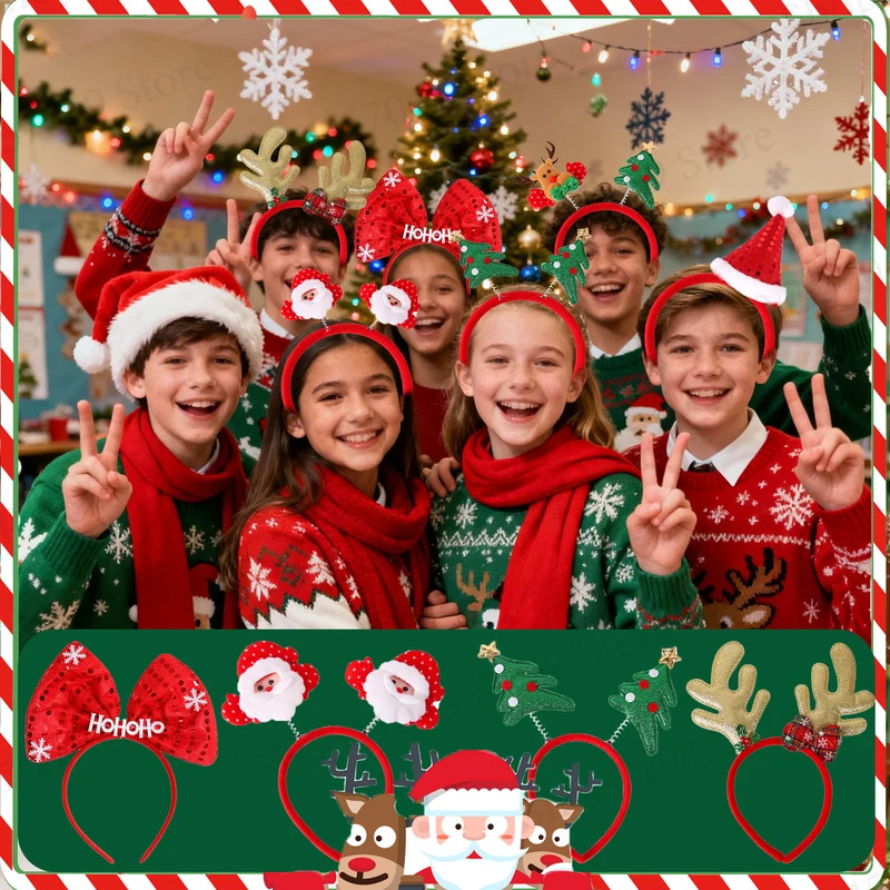 12-120Pcs Christmas Headband C - đánh giá và giá Reindeer Antlers Headband