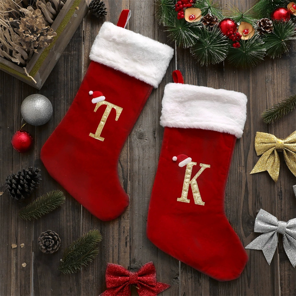 New Creative Alphabet Christma - đánh giá và giá Christmas Stocking Hanging
