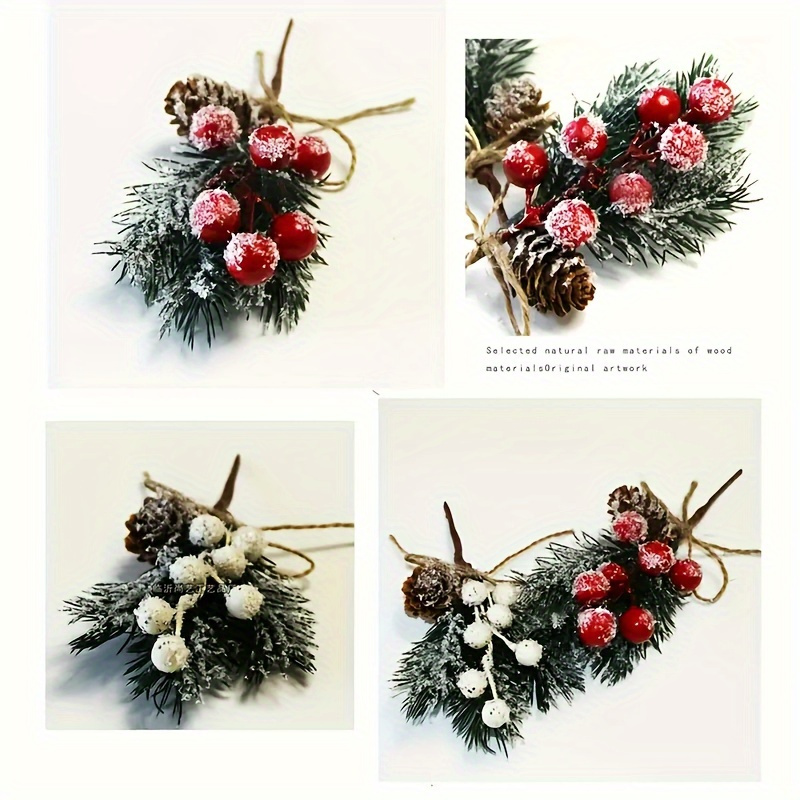 12Pcs Christmas Pine Picks Art - đánh giá và giá Christmas Tree Artificial