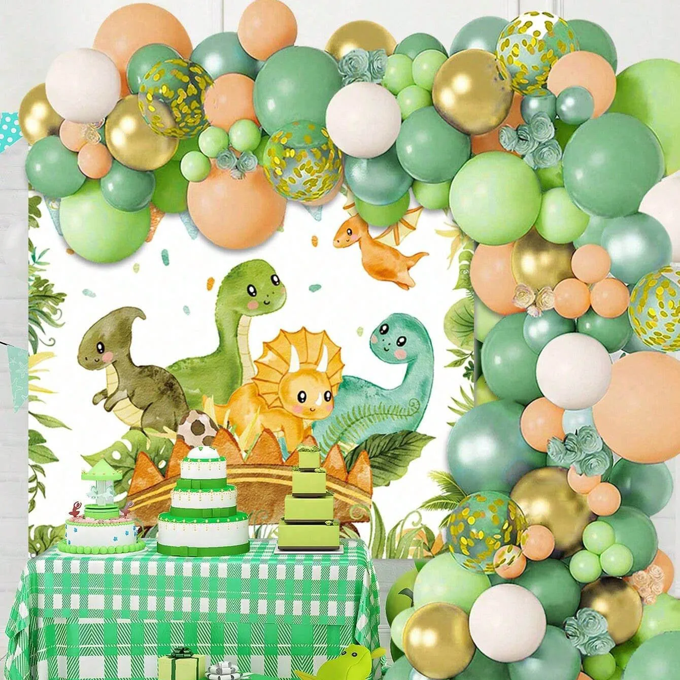 Dinosaur Balloon Set Arch for  - đánh giá và giá Tinsel Garland Decoration