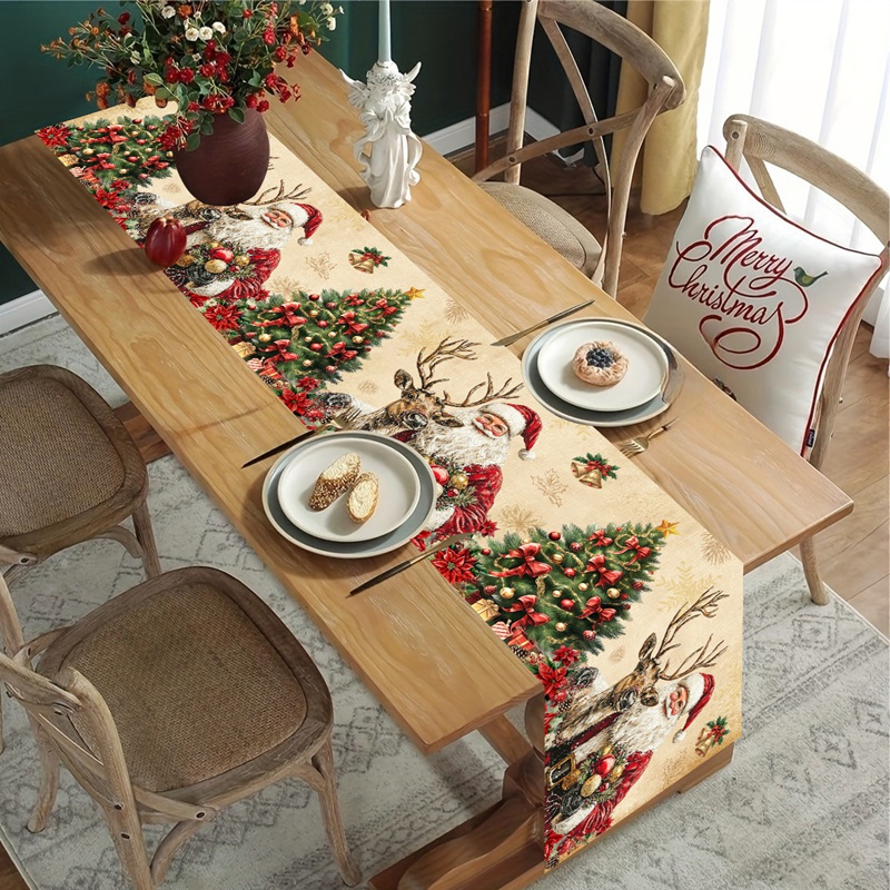 Vintage Christmas Table Runner - đánh giá và giá Christmas Table Runner