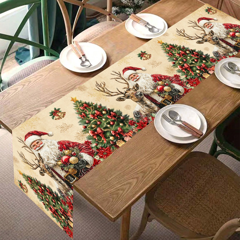 Vintage Christmas Table Runner - đánh giá và giá Christmas Table Runner