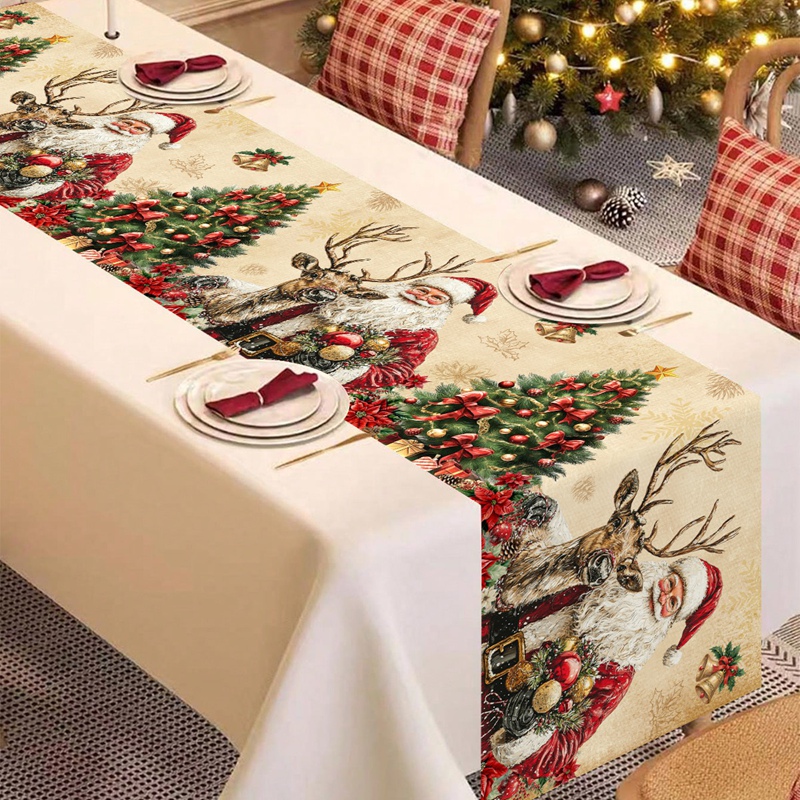 Vintage Christmas Table Runner - đánh giá và giá Christmas Table Runner
