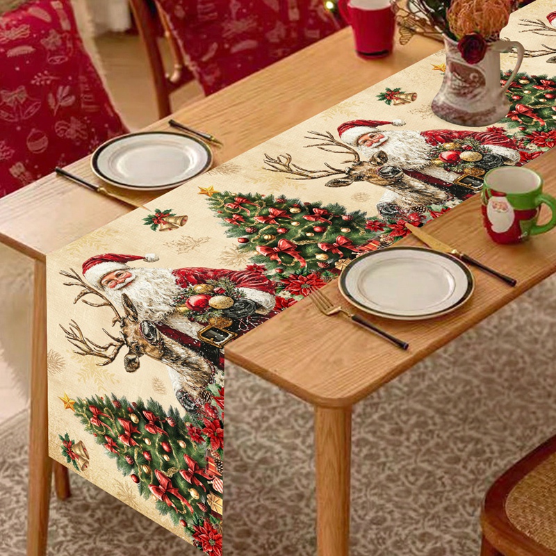 Vintage Christmas Table Runner - đánh giá và giá Christmas Table Runner