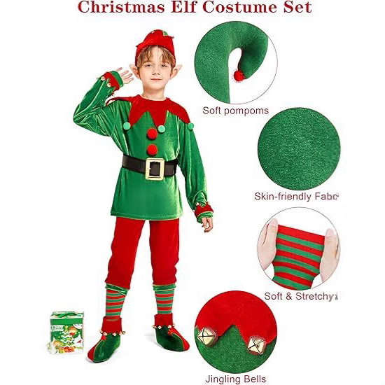 Christmas Elf Costume Set Gree - đánh giá và giá Elf Costume Christmas