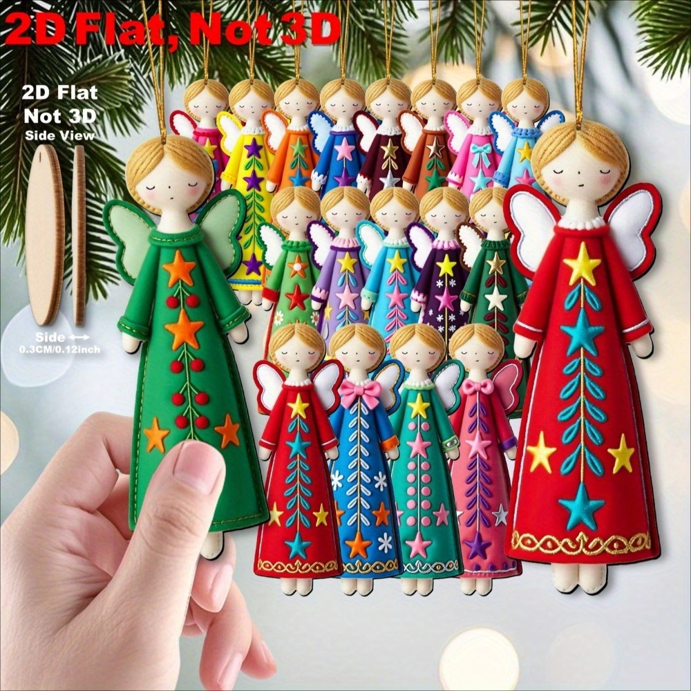 16Pcs Colorful Angel Ornaments - đánh giá và giá Star Tree Topper
