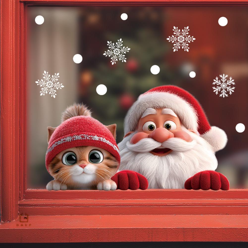 2pcs Christmas Window Clings S - đánh giá và giá Snowflake Window Decal