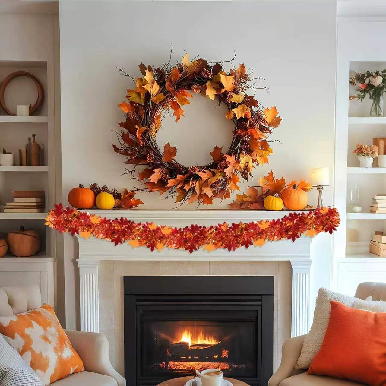 Thanksgiving Fall Tinsel Garla - đánh giá và giá Tinsel Garland Decoration