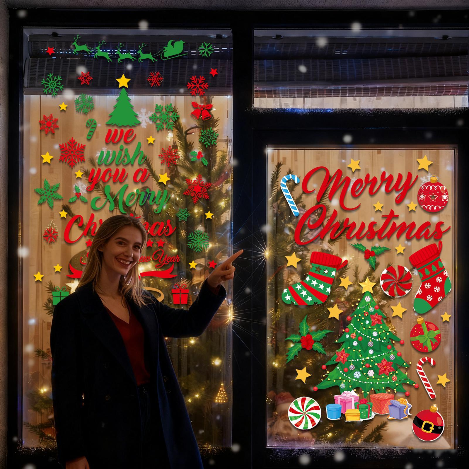 3 Pieces Christmas wall sticke - đánh giá và giá Snowflake Window Decal