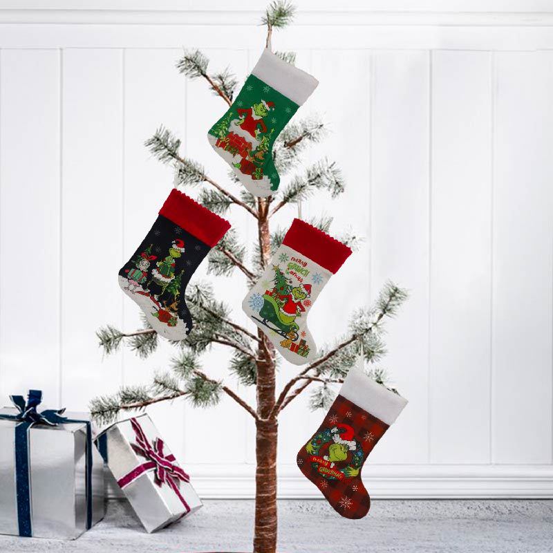 Christmas Stocking Grinch Sock - đánh giá và giá Christmas Stocking Hanging