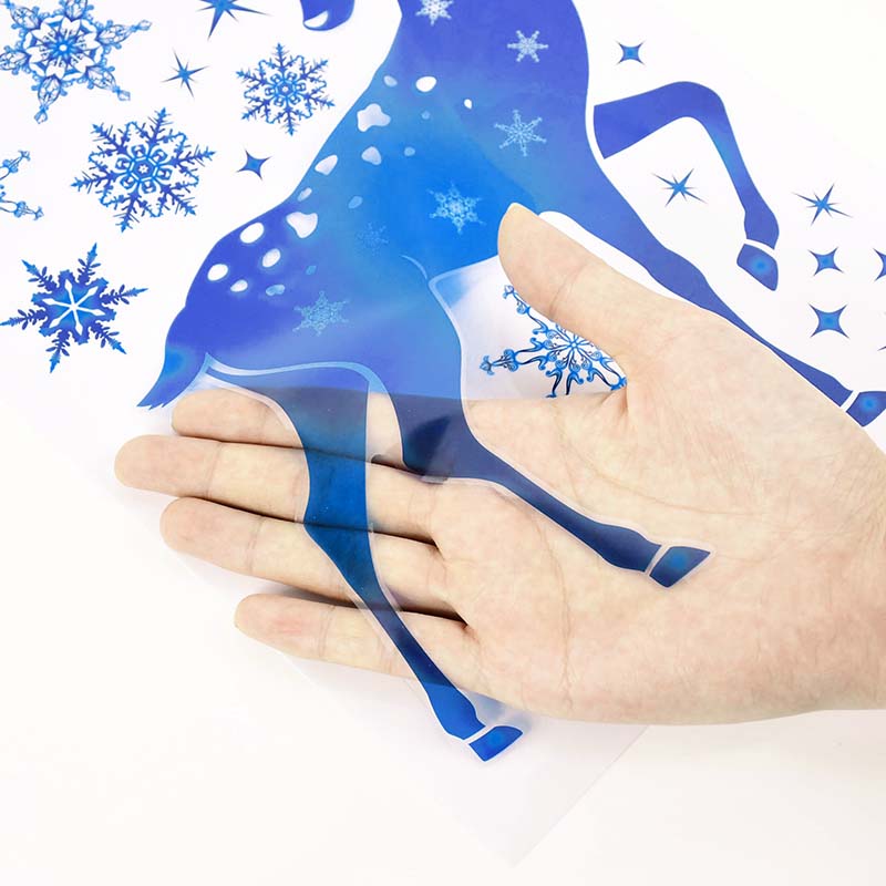 Christmas Window Stickers Elk  - đánh giá và giá Snowflake Window Decal