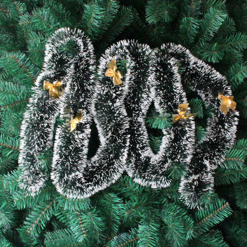 2M LED Light Christmas Tinsel  - đánh giá và giá Tinsel Garland Decoration